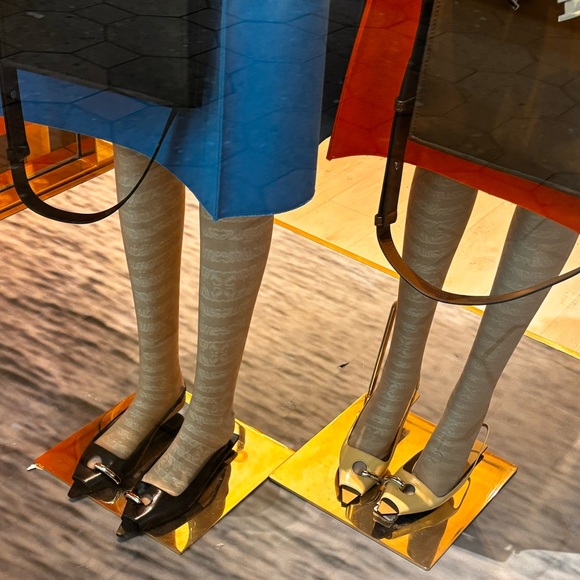 EXPRESS Cute Satin Flats. Size 9. (8 1/2 Ok) Pretty Bling Bow Front - Picture 5 of 10